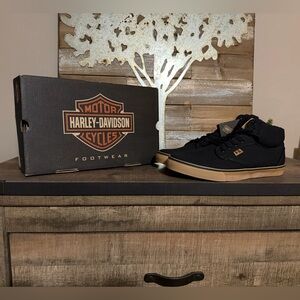 Harley-Davidson Men's Wrenford Canvas Motorcycle Sneakers Size 9
